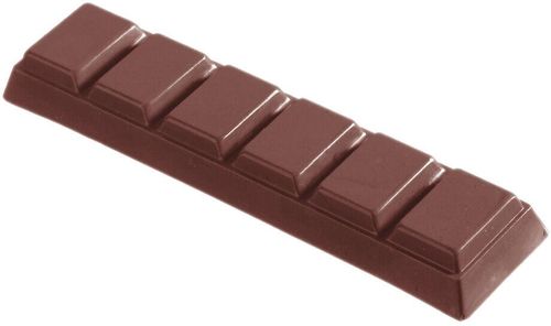 Mould Tray 275x175 For 7 Chocolate Bars 50 G 6 Squares - 383005 - 1