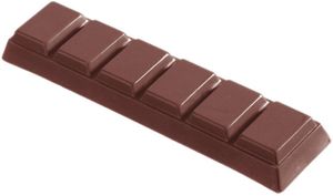 Mould Tray 275x175 For 7 Chocolate Bars 50 G 6 Squares - 383005 - 1