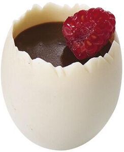 Box Of 100 (5 Packets Of 20) Egg Shell Shaped Polystyrene Verrines For Hot Starters Ø 42 H 60 Mm 6 Cl - 705180 - 1