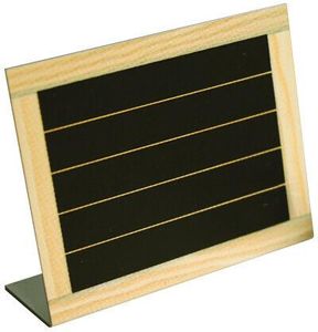 Pack Of 24 Mini Chalkboards With Easel 5x6cm With White Chalk Marker - 690804 - 1