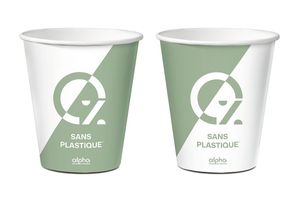 Box Of 1,000 (20 Bags Of 50) Alpha Paper Cups Ø 80.2 Mm 28 Cl - 701189 - 1