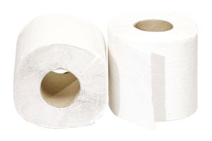 Packet Of 40 Compact Rolls Of Toilet Paper Made From Recycled Fibres, 500 Sheets, 55 M Ecolabel - 711407 - 1