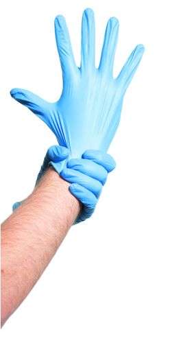 Dispenser For 100 Blue Biodegradable Nitrile Disposable Gloves Size S - 730280 - 2