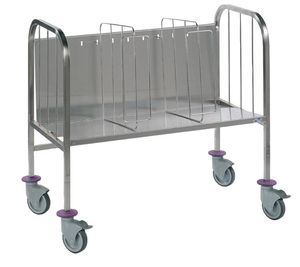 Raised Plate Stacking Trolley With 2 Dividers - Large - 792306 - 1