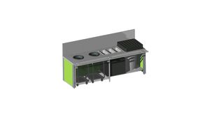 Pre-sorting Table - H 68cm - Legs - With Door - Front Access - 859261 - 1