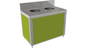 Ergo Harmonie Sorting Table - 2 Wch - H 83cm - With Rear Doors - 859312 - 1