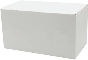 Packet Of 25 White Cardboard Yule Log Boxes 110xh 100x300 Mm - 930562 - 1