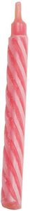 Box Of 100 Slim Twisted Candles Ø 6 H 60 Mm Pink - 910103 - 1