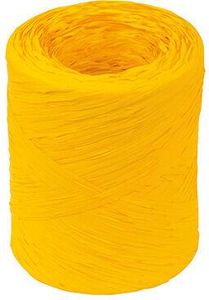 200 M Reel Of Polypropylene Raffia 15 Mm, Egg Yolk - 952104 - 1