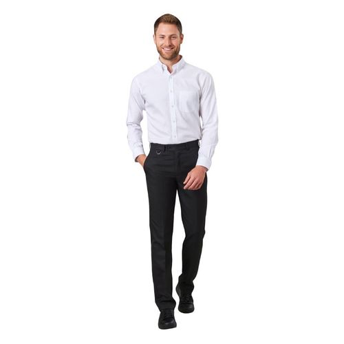 Brook Taverner Mens Long Leg Mars Black Waiting Trousers Size 28 - BA051-28 - 4