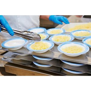 Arcoroc Brush Rim Bowls Blue 120mm (36 Pack) - JK544 - 3