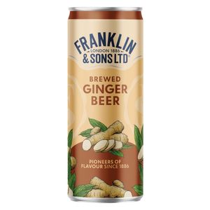 Franklin & Sons Brewed Ginger Beer Cans 250ml (12 Pack) - KA846 - 1