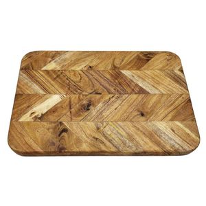 Vogue Chevron Effect Acacia Wood Chopping Board Medium 455x305mm - JB124 - 3