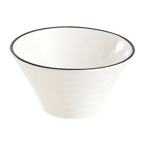 Arcoroc Appetizer Spiral Dishes Black Line 85mm (24 Pack) - JK532 - 1