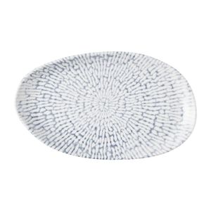 Churchill Cascade Natural Oblong Plates Indigo 220x130mm (6 Pack) - JM027 - 1