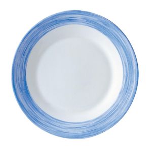 Arcoroc Brush Soup Plates Blue 225mm (12 Pack) - JK547 - 1
