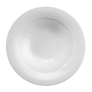 Churchill Art de Cuisine Menu Porcelain Rimmed Soup Bowls 228mm (6 Pack) - FF448 - 1