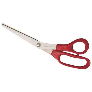 Scissors - St.St Red Plastic Handled - 2216 - 1