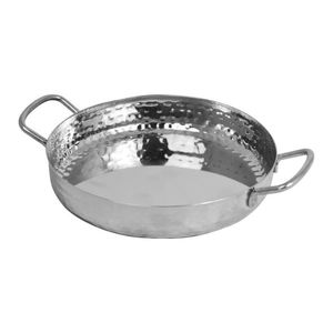 Mini Deep Pan With Handles - Ss - Hammered - 18Cm - MPDH18H - 1