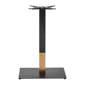 Boston Sleek Small Rectangular Mid Height Table Base Black & Gold - JK460 - 1