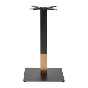 Boston Sleek Large Square Mid Height Table Base Black & Gold - JK456 - 1