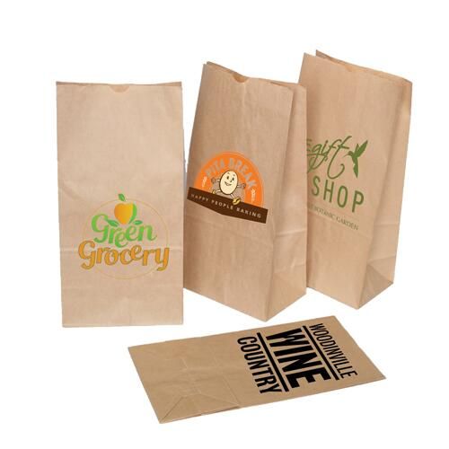 Custom Branded Block Bottom Paper Bag Extra Large (45x46x13cm) - C5381 - 1