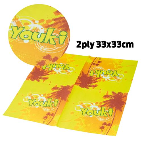 Custom Branded Paper Lunch Napkin 2Ply - Full Coverage (33x33cm) - C5426 - 1
