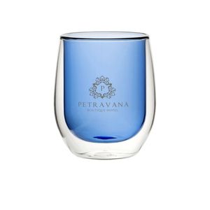 Custom Branded Double Wall Water - Blue, Amber & Green (270ml/9.7oz) - C6808 - 3