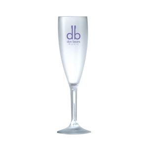 Custom Branded Frosted Champagne Flute (187ml/6.6oz) - C5476 - 1