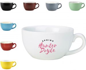 Custom Branded Porcelain Bowl Shaped Cup (250ml) - Fits Saucer C6614 - C6608 - 1