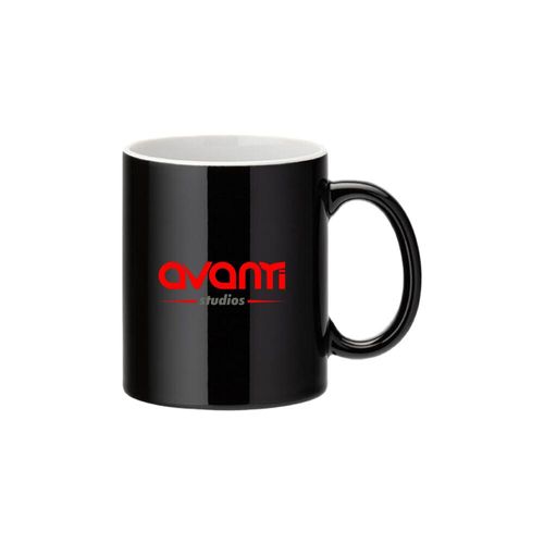 Custom Branded White Straight-Sided Mug 12oz (34cl) - Coloured - C6980 - 7