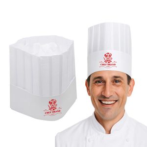 Custom Branded Paper Chef Hat Adjustable 7" - C6969 - 1