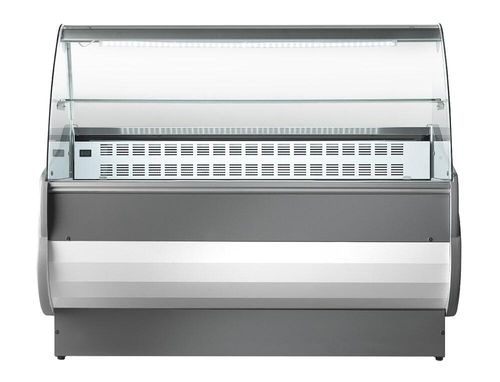 Sterling Pro SALINA80/200VCC Curved Glass Serveover Counter, 2000mm - SALINA80-200VCC - 1