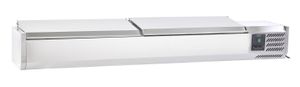 Sterling Pro Cobus SPT1800-330-SS Topping Well with Stainless Steel Lid, 8 x GN1/4 - SPT1800-330-SS - 1