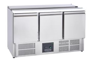 Sterling Pro Cobus SPU300SL 3 Door Saladette Hinged Lid & Chop Board, 368 Litres - SPU300SL - 3