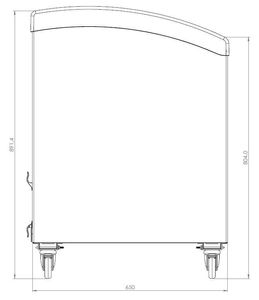 Sterling Pro Green SPC563GC Glass Sliding Lid Chest Freezer, 563 Litres - SPC563GC - 3
