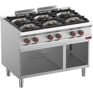 Diamond G7/6BA11-RN 6 Burner Gas Range on Open Cupboard - G7-6BA11-RN - 1