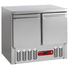 Diamond SB2/R2 2 Door Stainless Steel Freezer Counter, 240 Litres - SB2-R2 - 1