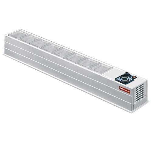 Diamond MINI-R6 Stainless Steel Refrigerated Topping Unit, 8 x 1/6 GN Pans - MINI-R6 - 1