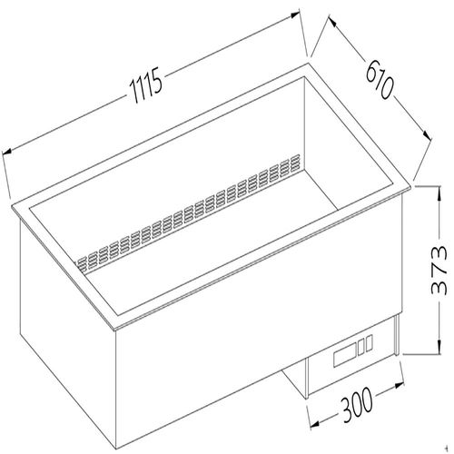 Diamond DI/BX12-PSC Dried up Electric Bain Marie, 3 x 1/1 GN - DI-BX12-PSC - 1