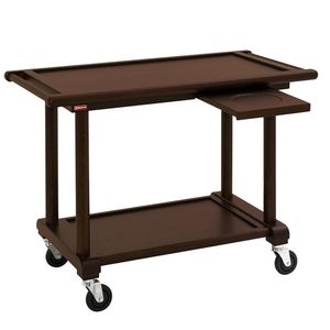 Diamond CSN-B2W Trolley Service, 2 Levels. "Wengé" Wood, Dressage Shelf - CSN-B2W - 1