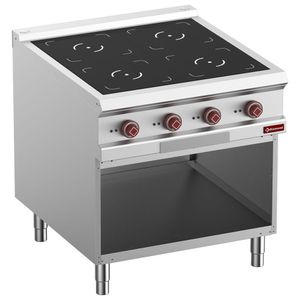 Diamond E9/4IDA8-N 2 Induction Hearths Freestanding Electric Range Cooker on Neutral Open Cupboard, 20kW - E9-4IDA8-N - 1