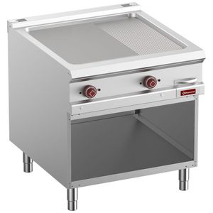 Diamond E9/PMA8-N Elec Fry Top 2/3 Smooth & 1/3 Grooved, Mod 1/1, Open Cupboard - E9-PMA8-N - 1
