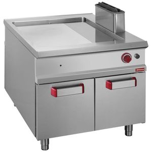 Diamond G1/PMCA2 Freestanding 2/3 Smooth 1/3 Grooved Fry Top Gas Griddle on Netrual Closed cupboard - G1-PMCA2 - 1