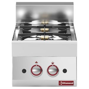 Diamond G65/2F4T-N 2 Burner Countertop Gas Range Cooker - G65-2F4T-N - 1