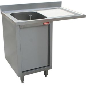 Diamond L1411VD-AS Sink 1 Tank, Right Draining Board, On Cupboard 1 Swinging Door And Space For Dishwasher - L1411VD-AS - 1