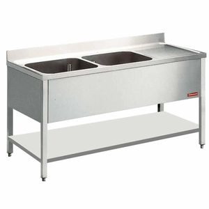 Diamond L1821D Sink 2 Tanks And 1 Drain Surface - L1821D - 1