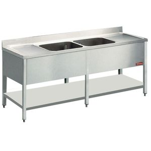 Diamond L2221 Sink 2 Tanks And 2 Drain Surfaces - L2221 - 1