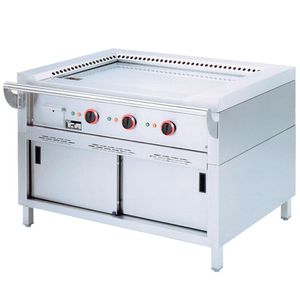 Diamond TPE3-15 Diamond TPE3-15 Freestanding 3 Area Electric Teppanyaki Plate on Cupboard, 14.3kW - TPE3-15 - 1