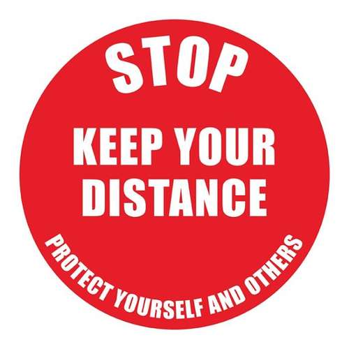 Kit 2A - Stop Keep Your Distance, Marking Tape, L-Shaped Floor Markers and Footprints for Coronavirus Covid-19 for Social Distancing - 2
